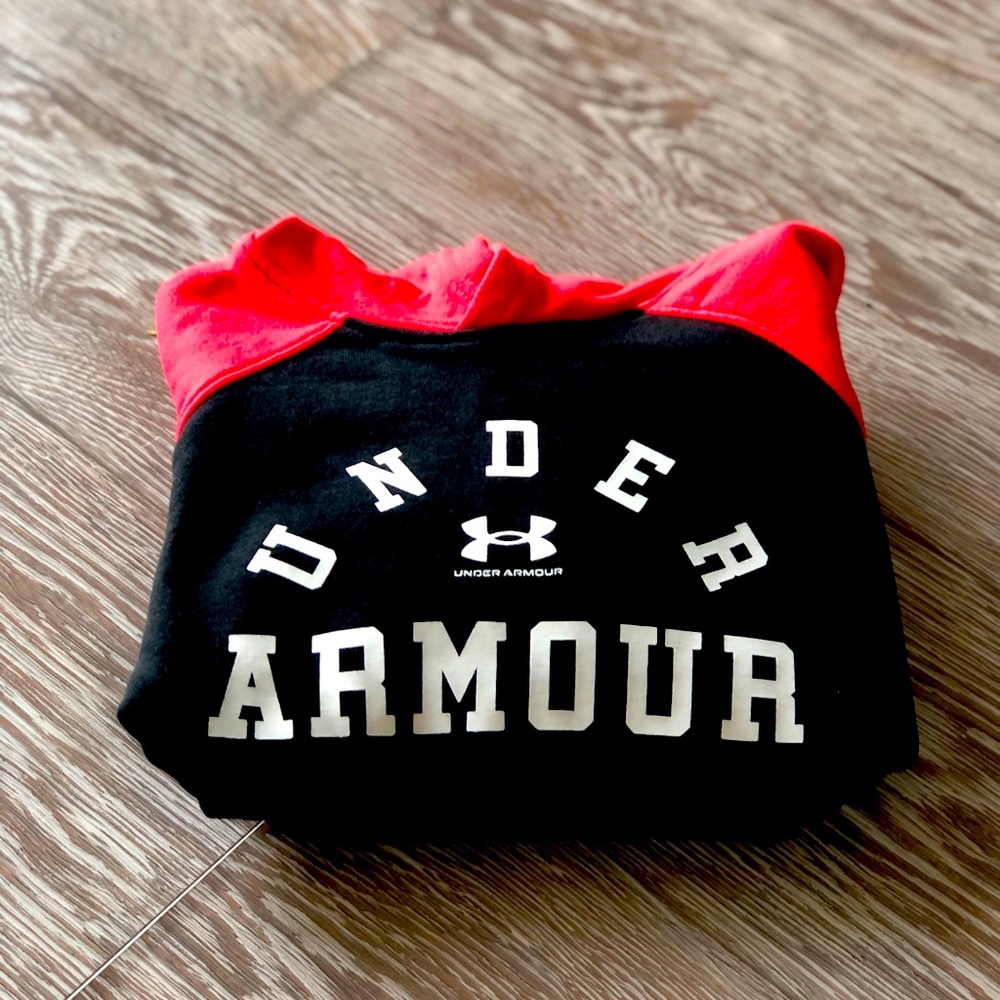 Boy’s Under Armor Red/Black Hoodie